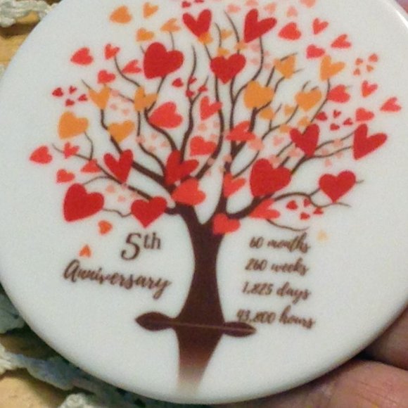 Christmas Ornament - 5th Anniversary - Celebrate the Holidays - Picture 1 of 3